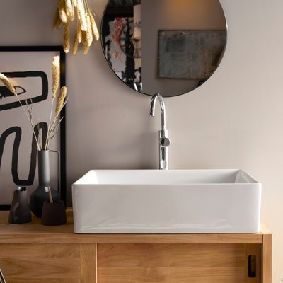 Vasque rectangulaire en céramique EMA TIKAMOON