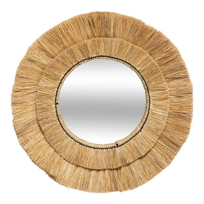 Miroir raphia Safari D57 ATMOSPHERA
