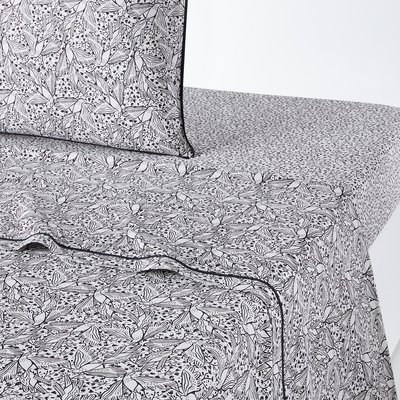 Drap plat coton lavé, Leafbird LA REDOUTE INTERIEURS