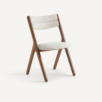 Chaise noyer massif, Camminata, design E. Gallina AM.PM