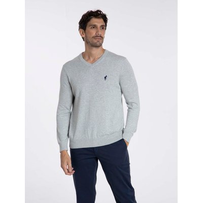 Pulls col v  en coton PITT GENTLEMAN FARMER