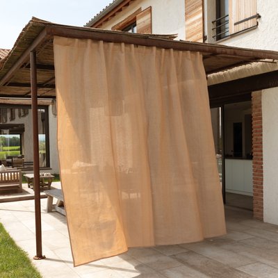 Rideau extérieur semi occultant à passant cachés HOME MAISON