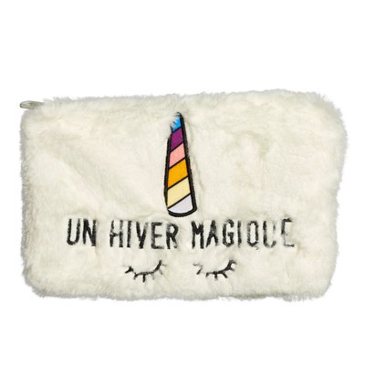 Pochette peluche Licorne UN HIVER MAGIQUE DRAEGER PARIS