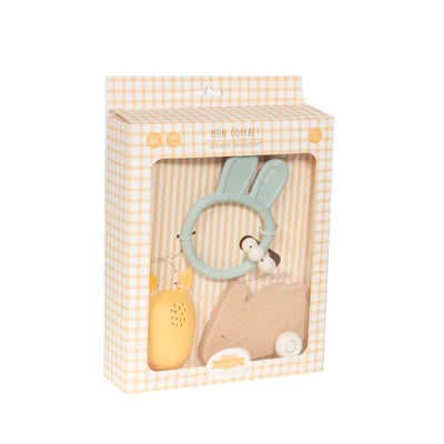 Coffret de 3 jouets éveil lapin AMADEUS LES PETITS