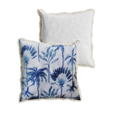 Coussin carré feuillage tropical - DAKAR POTIRON PARIS