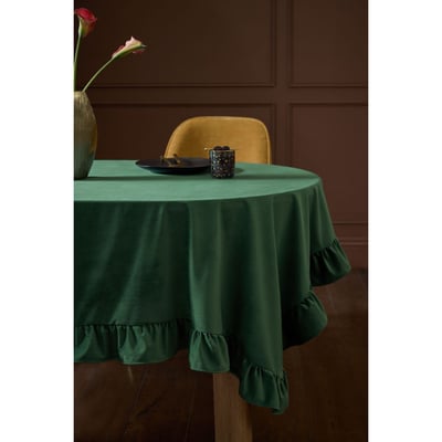 Nappe en velours à volants NEXT