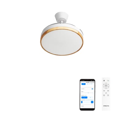 Ventilateur de plafond 40 W avec lumière et Wi-Fi WIND CLEAR EDGE CREATE