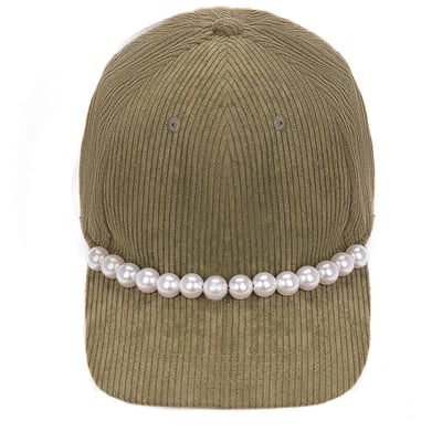 Casquette en velours et perles ALISE WILD
