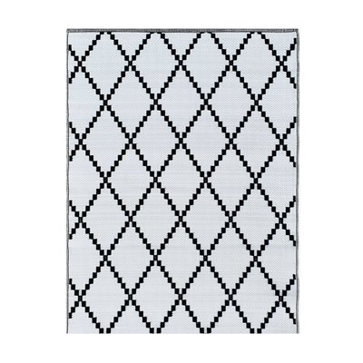 Tapis extérieur en polypropylène noir 120x160 AVRIL PARIS