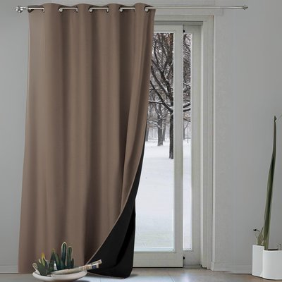 Rideau anti-froid doublé polaire HOME MAISON