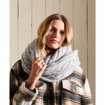 Snood en maille torsadée en tweed SUPERDRY
