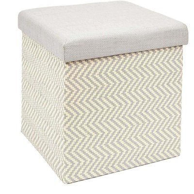 Pouf coffre pliable tressage Mirage CMP