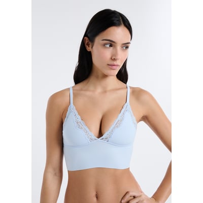 Soutien-gorge triangle en microfibre et dentelle PURE SOFT LACE ETAM