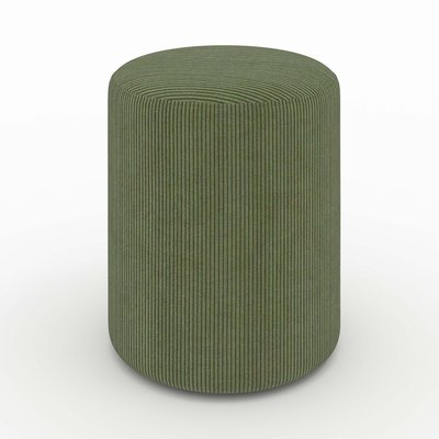 Pouf rond en velours côtelé - LILY RENDEZ-VOUS DÉCO