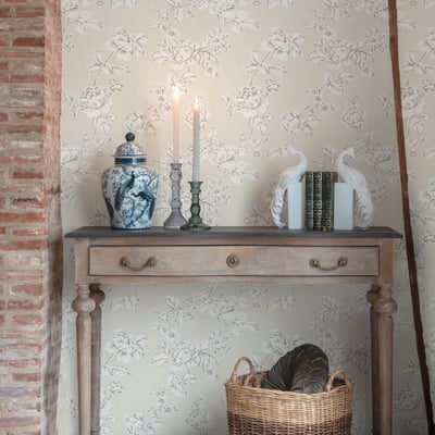 Papier peint fleuri Roses Pollington LAURA ASHLEY