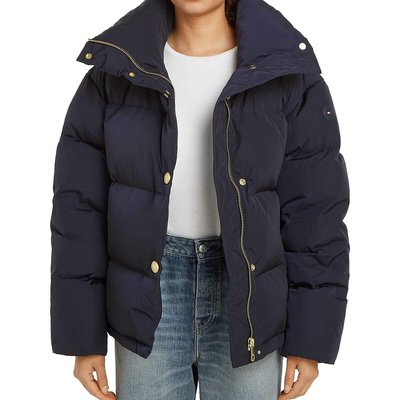 Chaqueta acolchada de manga larga y cuello alto TOMMY HILFIGER