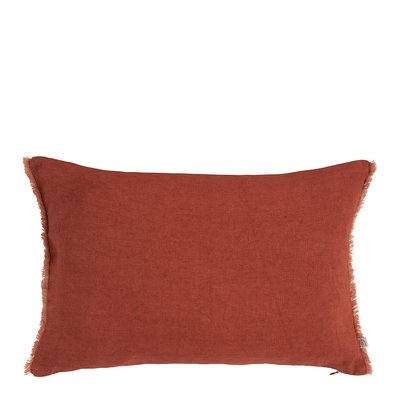 Housse de coussin lin lavé BLANC D’IVOIRE