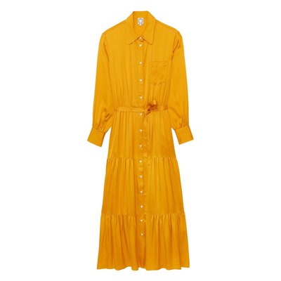 Robe Léna longue à volant INES DE LA FRESSANGE PARIS