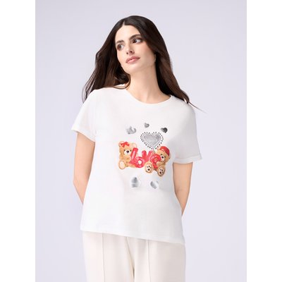 T-shirt réalisée en jersey 100% coton OLTRE