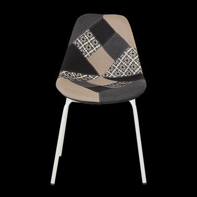 Chaise repas patchwork pied blanc MULTI ZAGO