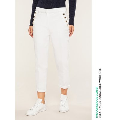 Pantalon chino en gabardine de coton stretch MOTIVI