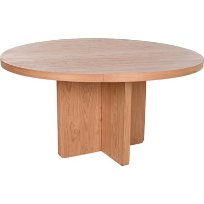 Table de salon en bois, ronde, chêne naturel RECOLLECTION