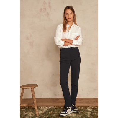 Pantalon marine slim microfibre lara Maison 123