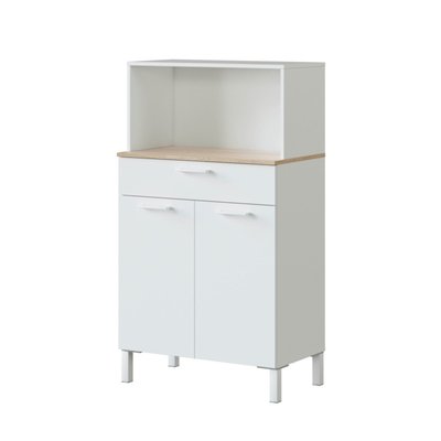 Buffet de cuisine 2 portes et 1 tiroir Kira - L72 x H126 cm CALICOSY