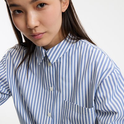Camisa de algodón a rayas, Signature MARLÈNE LA REDOUTE COLLECTIONS
