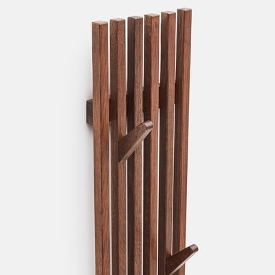 Colgador de pared roble macizo 4 ganchos, Anies LA REDOUTE INTERIEURS