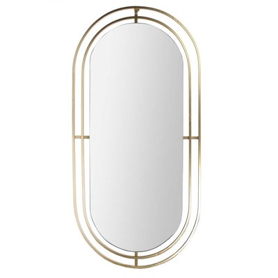 Miroir en métal ovale à suspendre TOILINUX
