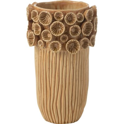 Vase corail  en argile design artisanal élégant RECOLLECTION