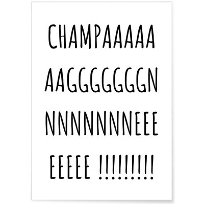 Poster Champagne L'AFFICHERIE