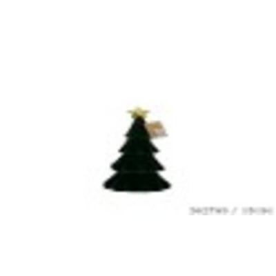 Sapin de Noël à poser en velours floqué FEERIC LIGHTS & CHRISTMAS