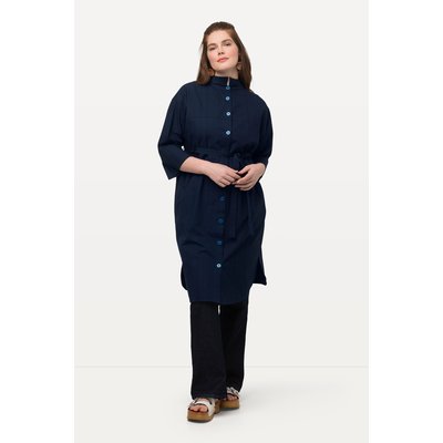 Veste longue, texture rayée, manches 3/4 ULLA POPKEN