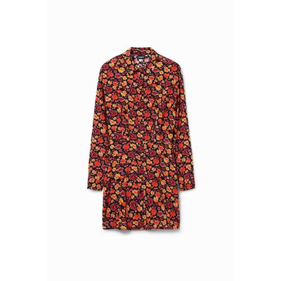 Robe-chemise courte fleurs DESIGUAL