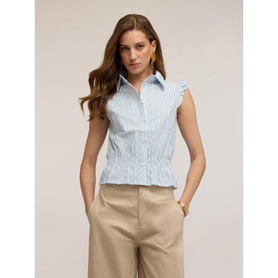 Chemise sans manches brodée MOTIVI