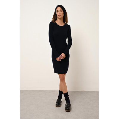 Robe Col Rond Navy Susan JUST CASHMERE