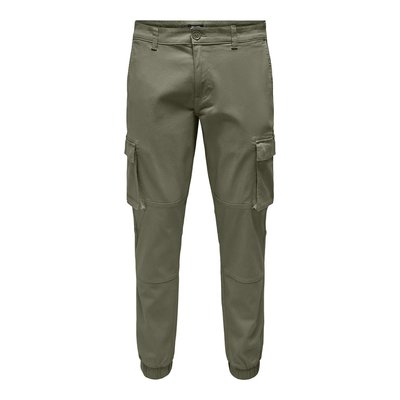 Cam Cotton Cargo Trousers ONLY & SONS