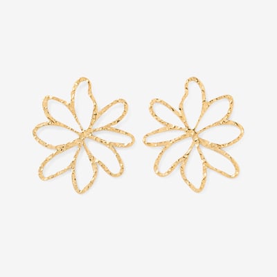 Boucles d'oreilles fleur acier inoxydable BALABOOSTE