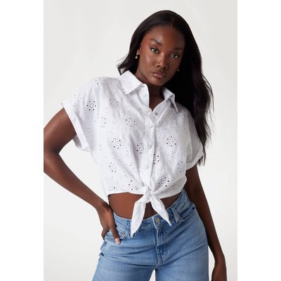 Chemise Crop Broderie Anglaise GUESS