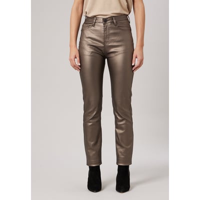 Pantalon slim femme en toile enduite LYSIE DEELUXE