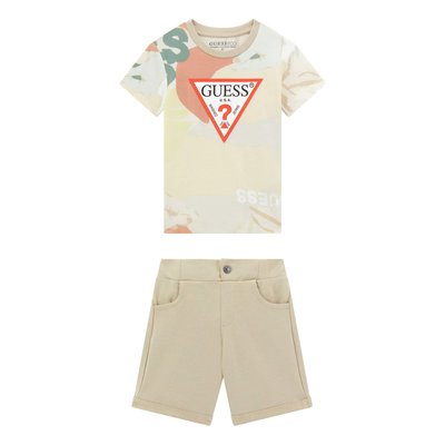 Ensemble T-Shirt Logo Triangulaire Et Short GUESS KIDS
