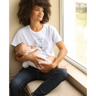 T-shirt de grossesse et d'allaitement Cook CACHE COEUR