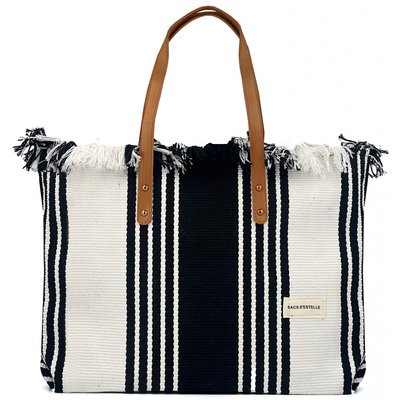 Sac à main cabas anses longues BLEU CERISE