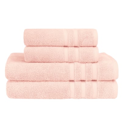 Ensemble Maxi bain 4 pièces (2 Maxi draps de bain + 2 serviettes) SENSILK SENSEI MAISON