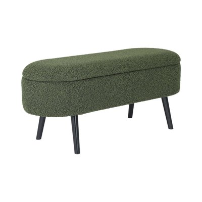 Banc coffre, bout de lit avec revêtement bouclette SHERPA SWEEEK