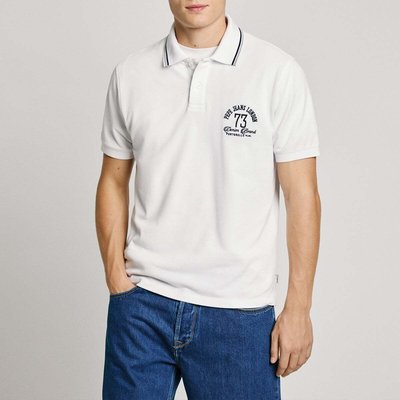 Polo Coupe Regular À Logo Brodé En Piqué PEPE JEANS