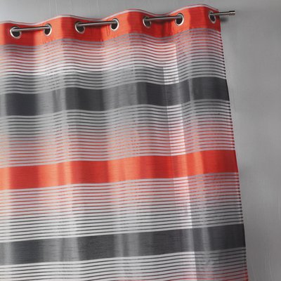 Voilage en organza à rayures horizontales bicolores HOME MAISON