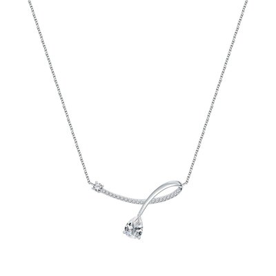 Collier en argent 925 et oxyde de zirconium CLEOR